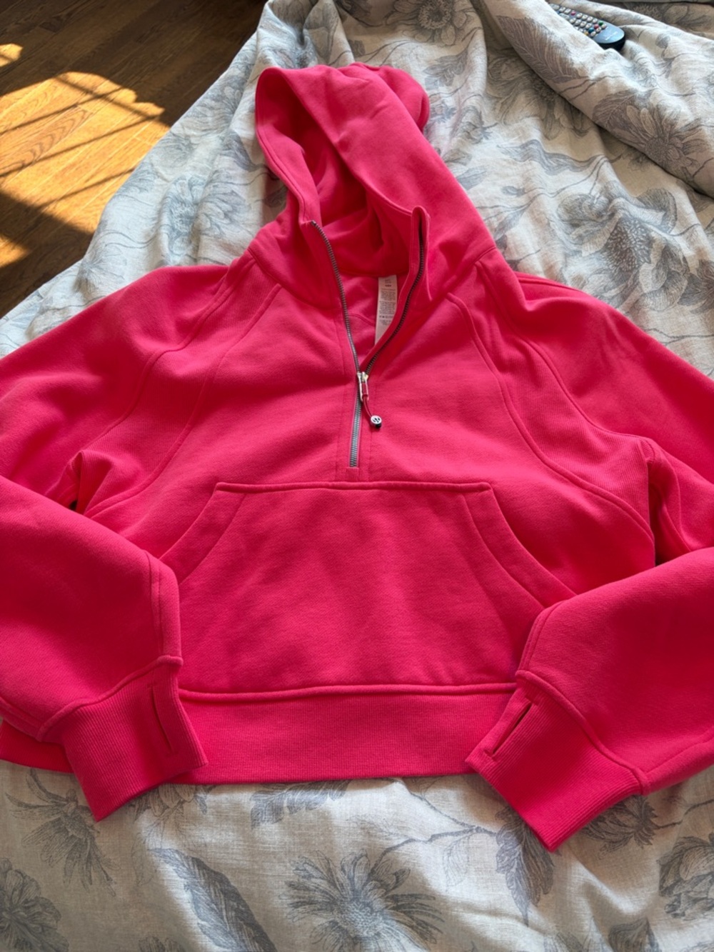 lululemon athletica Hot Pink Half-Zip Hoodie